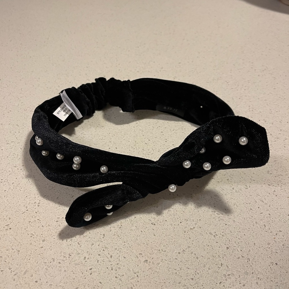J. Crew beaded velvet headband